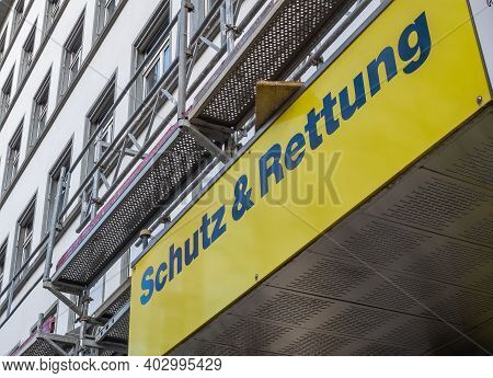 Zurich, Switzerland - January 10, 2021: Protection & Rescue Zurich Brings Together The Fire Brigade,