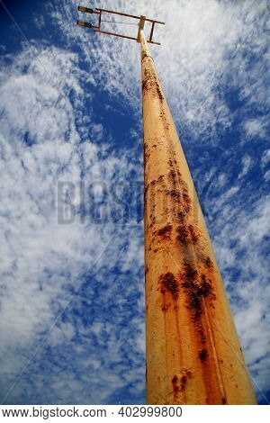 Rust On Utility Pole