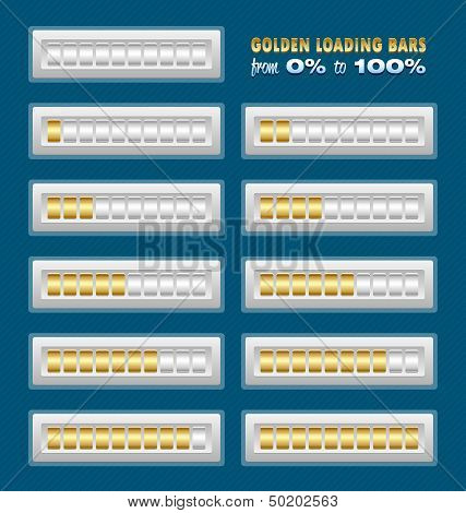 Golden Loading Bars