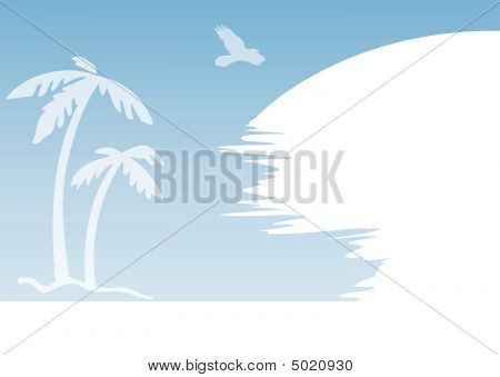 Astratto blu Palm