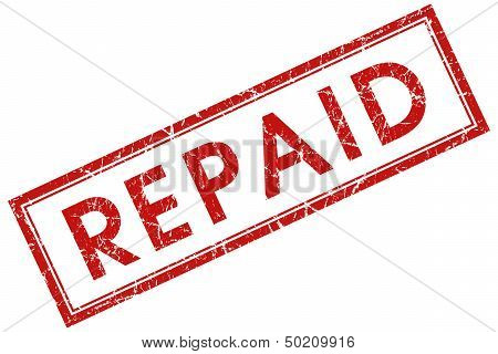 Repaid Red Square Stamp