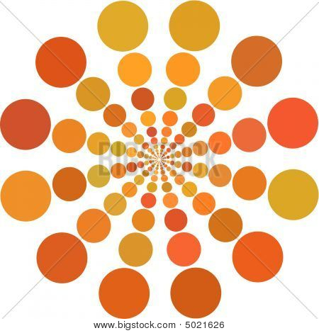 Oranje Dot achtergrond