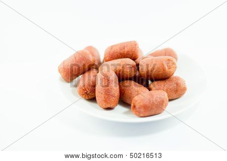 Deep fried sausage