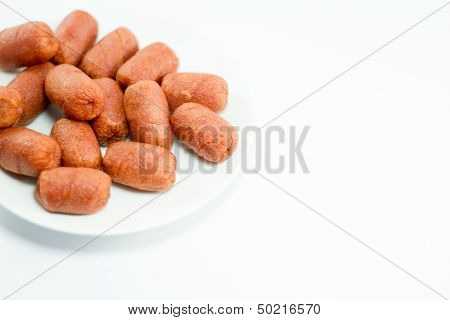 Deep fried sausage