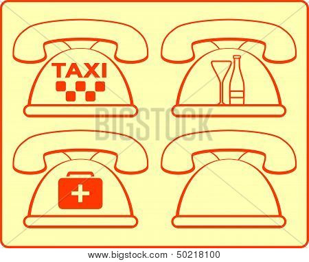 phones icon for hotel services