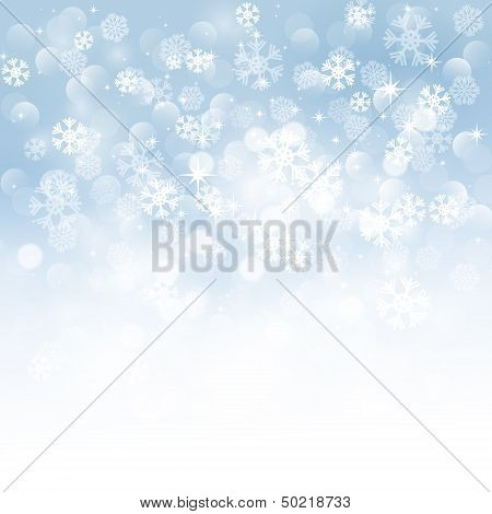 Snowflakes winter background