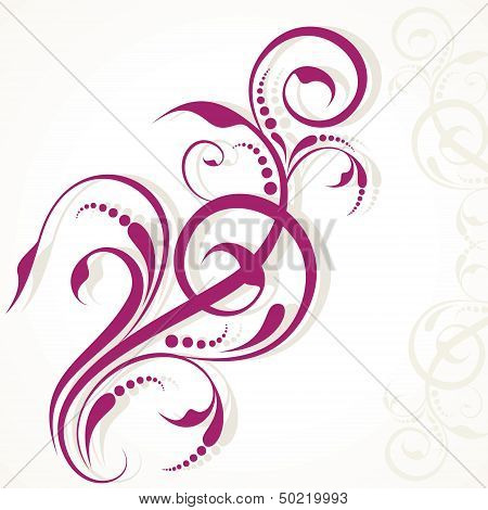 creative floral design background