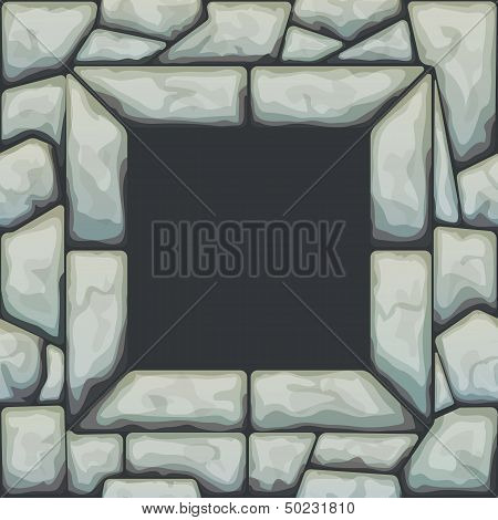 Frame On Stone Seamless Pattern