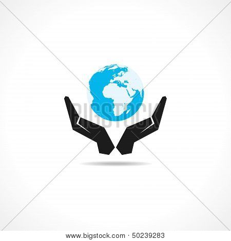 save earth concept stock vector