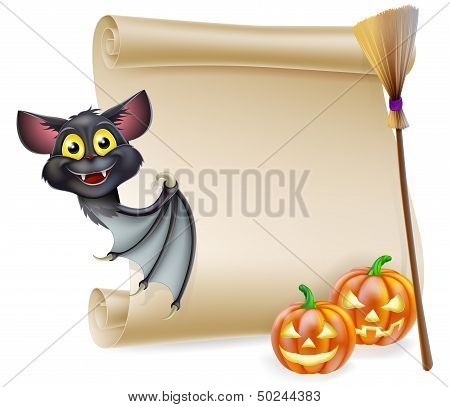 Halloween Scroll With Space