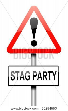 Stag Party Concept.