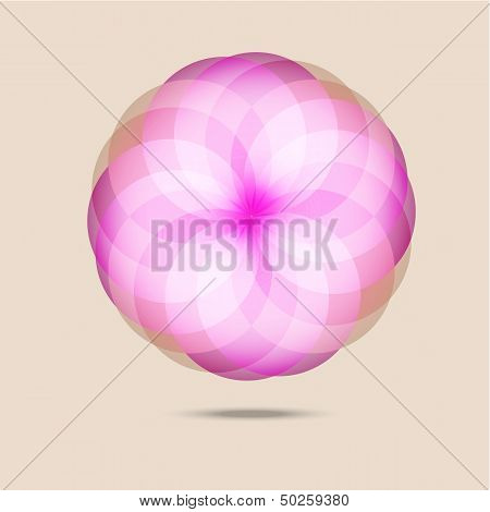 Pink Flower Blossom In The Air Abstract Background