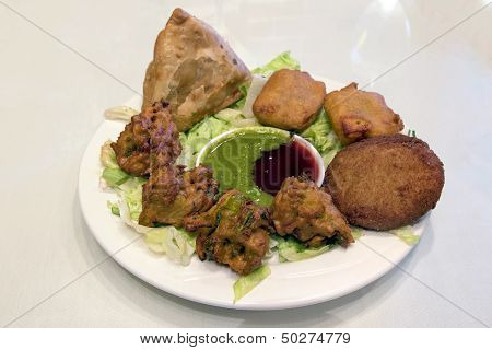 East Indian Food Appetizer Dish