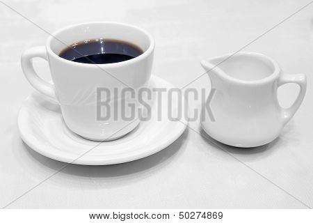 Coffee Cup Saucer And Creamer