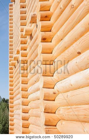 Wooden Wall From Timber