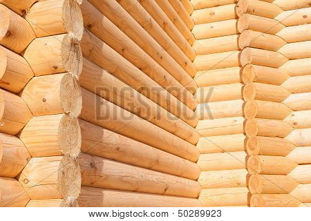Wooden Wall From Timber