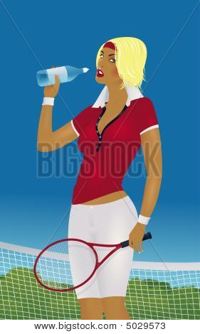 Ragazza beve