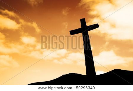 Bir tepe üzerinde bir haç