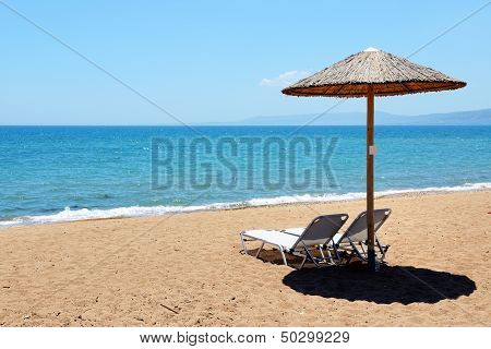 The Beach At Modern Luxury Hotel, Peloponnes, Greece