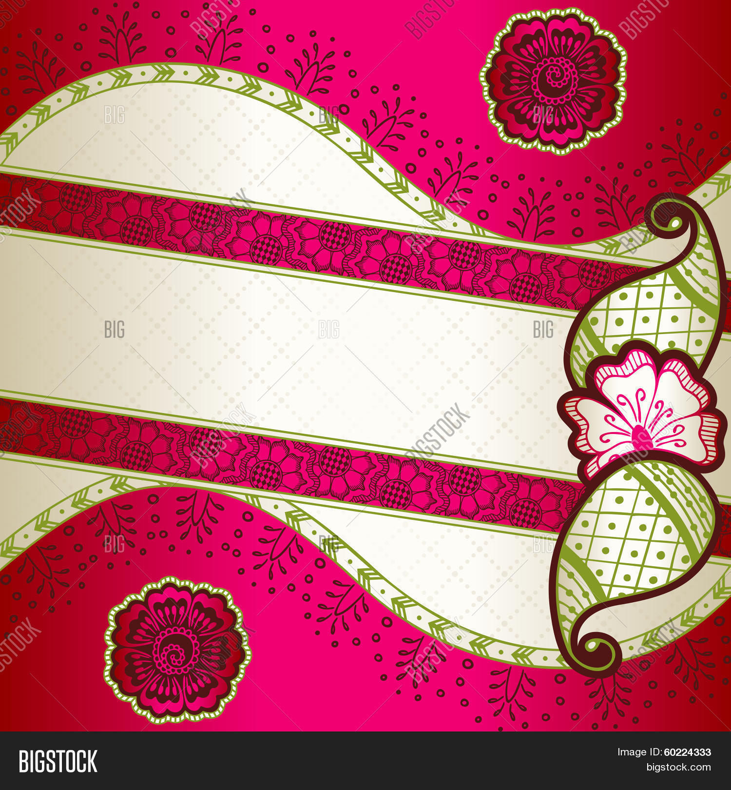 Vibrant Pink Banner Vector Photo Free Trial Bigstock