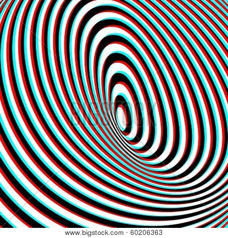 Anaglyph Opt Art Illustration
