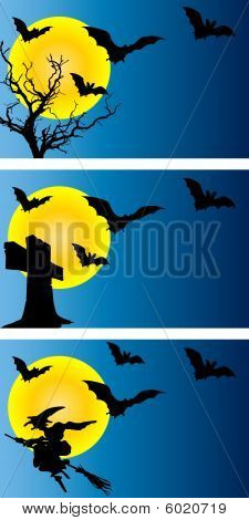 3 Banners de Halloween