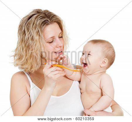 Baby's Feeding By Spoon
