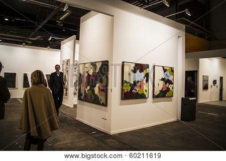 MADRID, SPAIN - 19 FEBRUARY 2014. ARCOmadrid contemporary art fair  begins its 33rd edition. Madrid, Spain