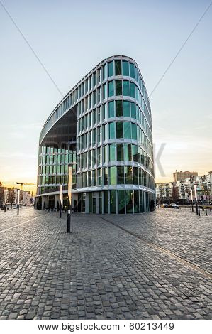 Famous Modern Westhafen-haus In Frankfurt