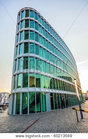 Famous Modern Westhafen-haus In Frankfurt