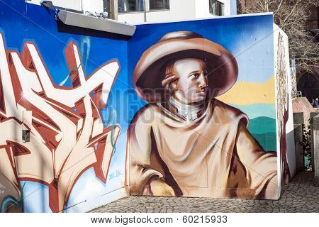 Goethe Painting At Mural
