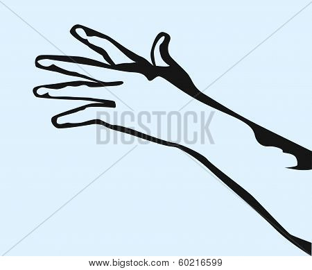 Hand Reaching Forward