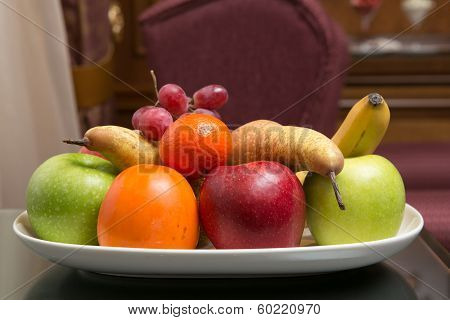 Sweet Fresh Fruits On Plate