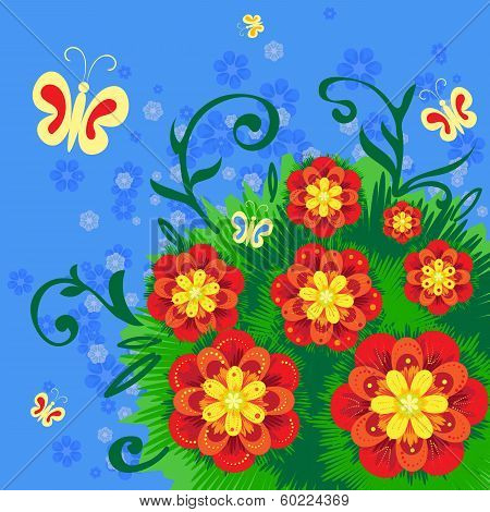 Abstract flower background