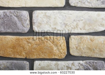 Renovation At Home Wall Clinker Tile As Background