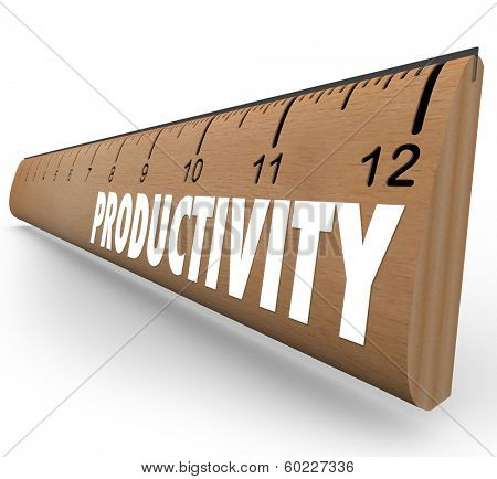 Productivity Ruler Measure Work Efficiency Learn Education