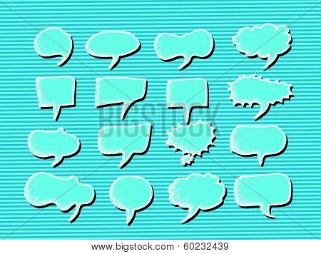 Speech Bubble Sketch hand drawn bubble speech