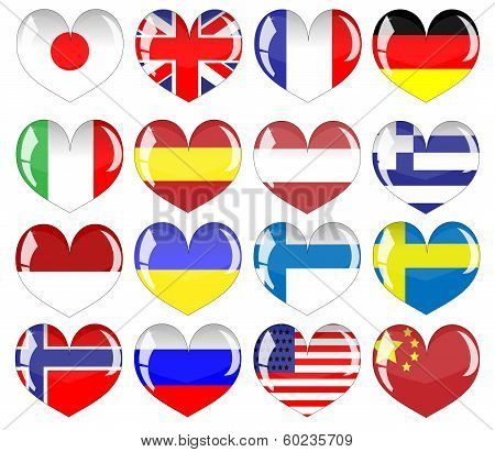 flags of countries.