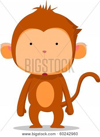 Cute monkey cartoon
