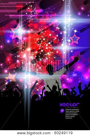 Concert poster. Vector illustration