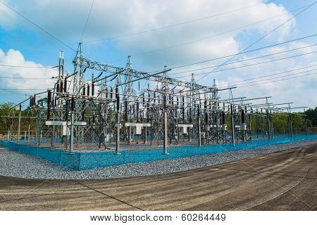 Power station for making electric energy
