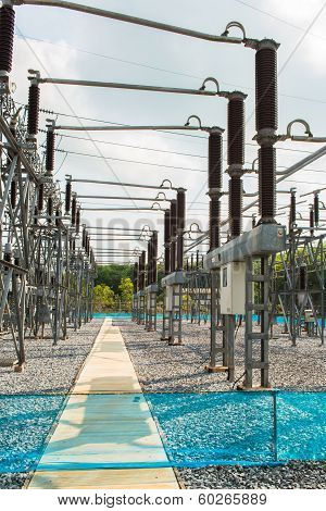 Power station for making electric energy