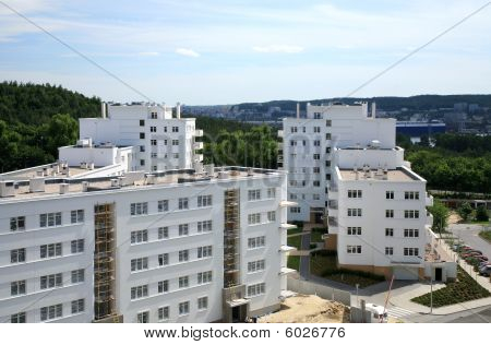 Nowy dom nieruchomości, polskiej architektury.