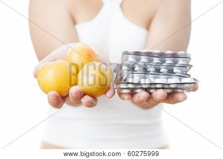 Pills In Women Hands