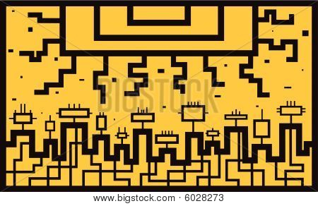 เมือง Aztec ในส้ม