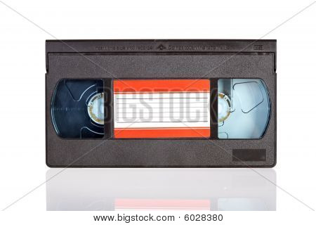 Vieille vidéo Cassette audio, isolé sur fond blanc
