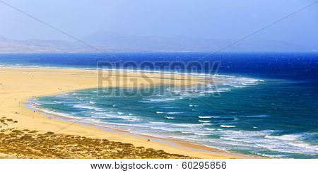 Sotavento Beach in Fuerteventura, Canary Islands, Spain