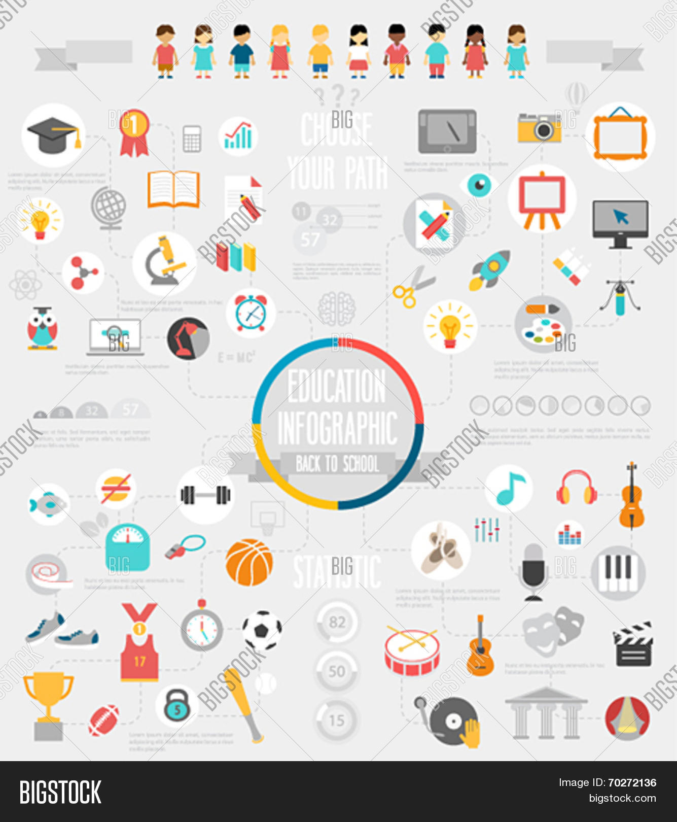 Education Infographic Vector & Photo (Free Trial) | Bigstock