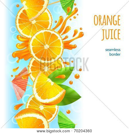Orange juice border