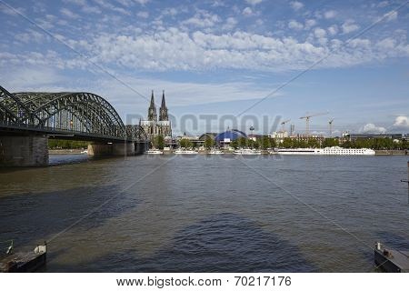 Cologne - Skyline With Cologne Cathedral